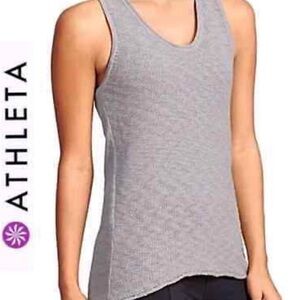 Athleta knit tank top gray size XS
